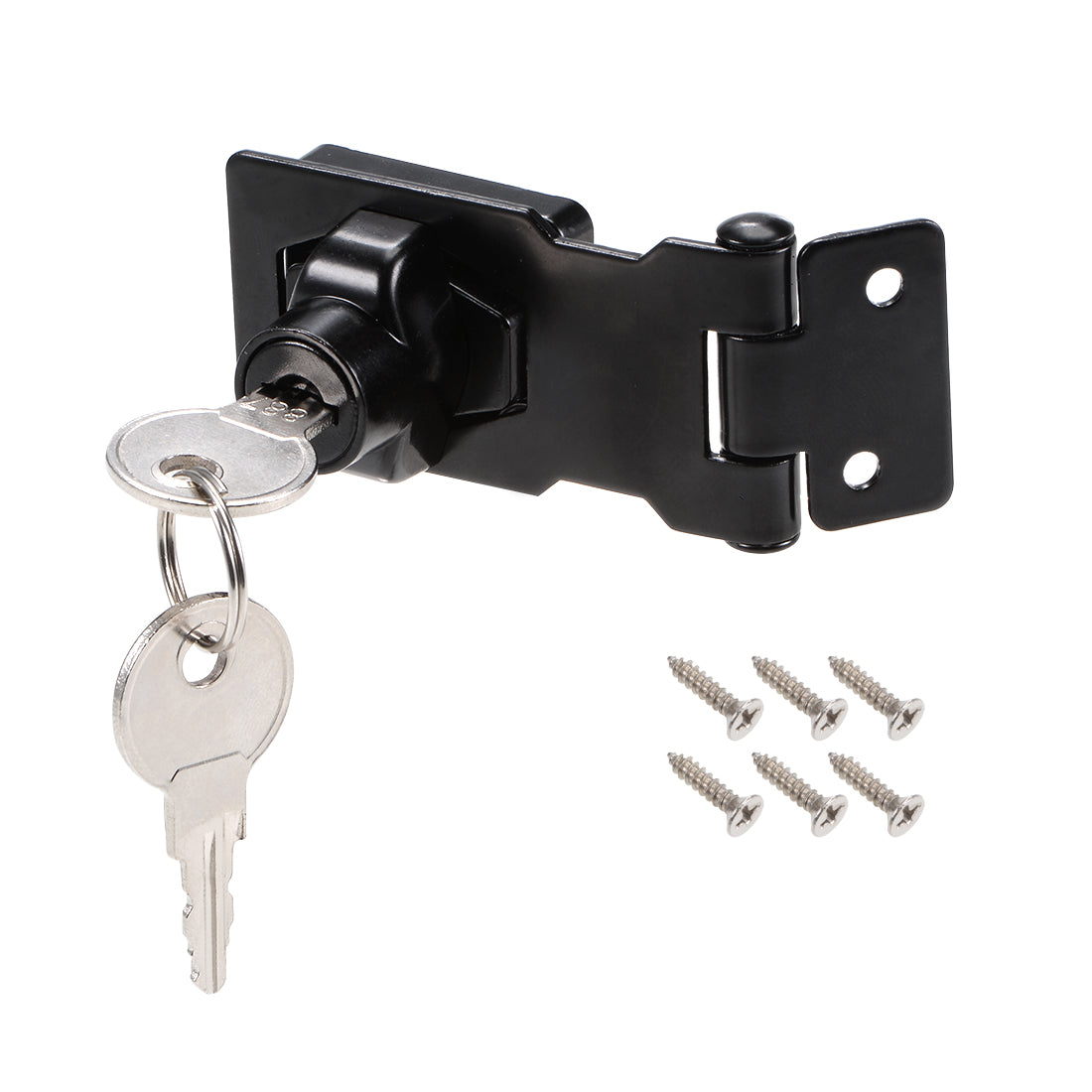 Harfington Drawer Desk Keyed Hasp Locks with Screws for Door Keyed Alike