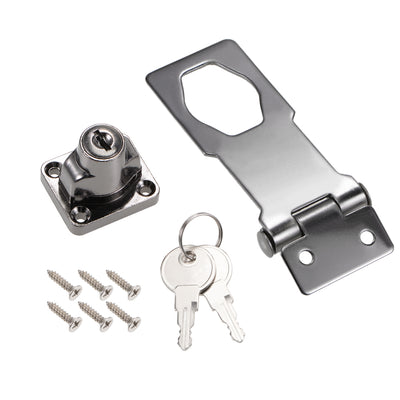 Harfington Keyed Hasp Locks with Screws for Door Keyed Alike