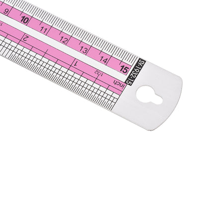 Harfington Aluminum Rulers Precision Straight Edge Metal Ruler Metric and Imperial Ruler