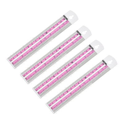 Harfington Aluminum Rulers Precision Straight Edge Metal Ruler Metric and Imperial Rulers