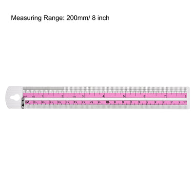 Harfington Aluminum Rulers Precision Straight Edge Metal Ruler Metric and Imperial Rulers