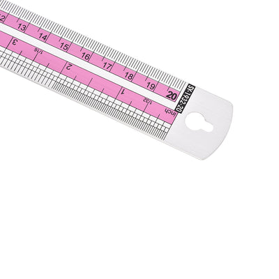 Harfington Aluminum Rulers Precision Straight Edge Metal Ruler Metric and Imperial Rulers