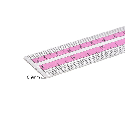 Harfington Aluminum Rulers Precision Straight Edge Metal Ruler Metric and Imperial Ruler