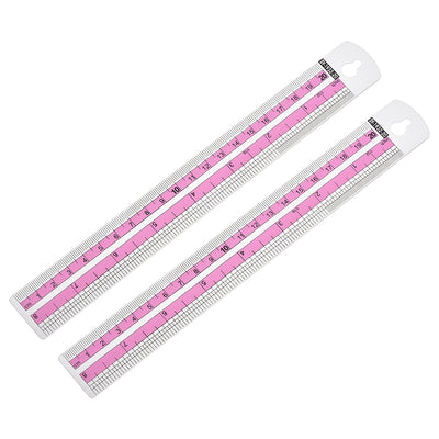 Harfington Aluminum Rulers Precision Straight Edge Metal Ruler Metric and Imperial Ruler