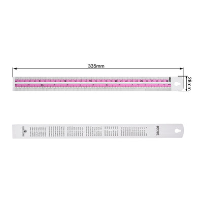 Harfington Aluminum Rulers Precision Straight Edge Metal Ruler Metric and Imperial Rulers