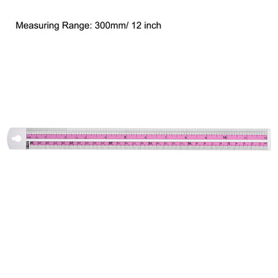 Harfington Aluminum Rulers Precision Straight Edge Metal Ruler Metric and Imperial Rulers