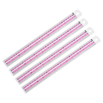 Harfington Aluminum Rulers Precision Straight Edge Metal Ruler Metric and Imperial Rulers