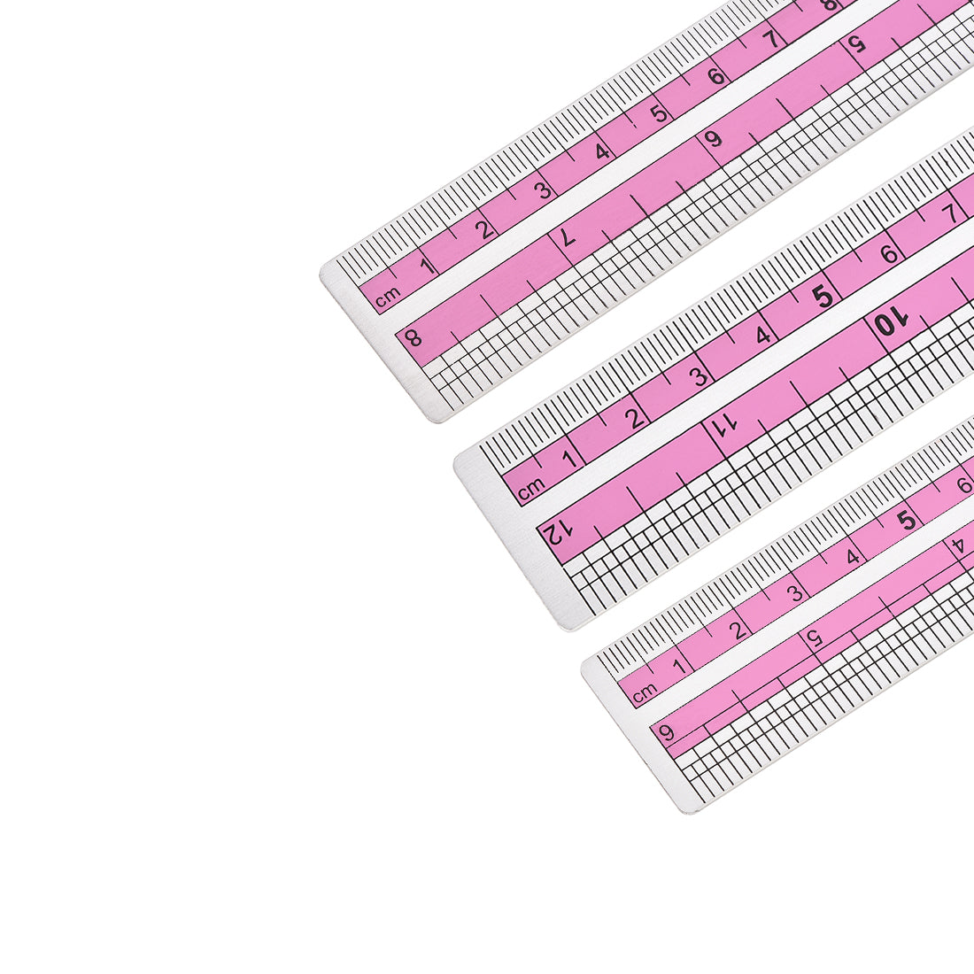Harfington Aluminum Ruler Set Straight Rulers