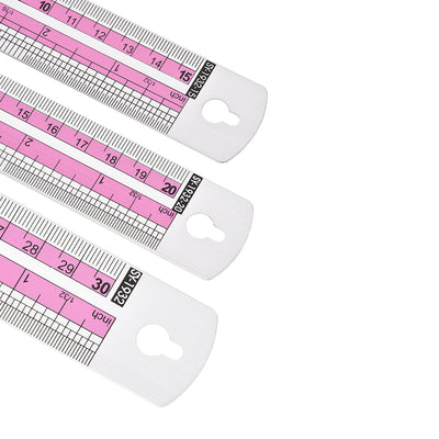 Harfington Aluminum Ruler Set Straight Rulers