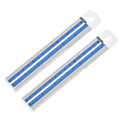 Harfington Aluminum Rulers Precision Straight Edge Metal Ruler Metric and Imperial Ruler