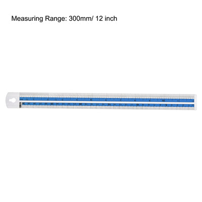 Harfington Aluminum Rulers Precision Straight Edge Metal Ruler Metric and Imperial Rulers