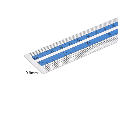 Harfington Aluminum Rulers Precision Straight Edge Metal Ruler Metric and Imperial Rulers