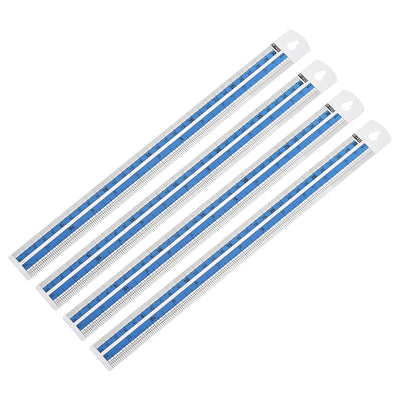 Harfington Aluminum Rulers Precision Straight Edge Metal Ruler Metric and Imperial Rulers