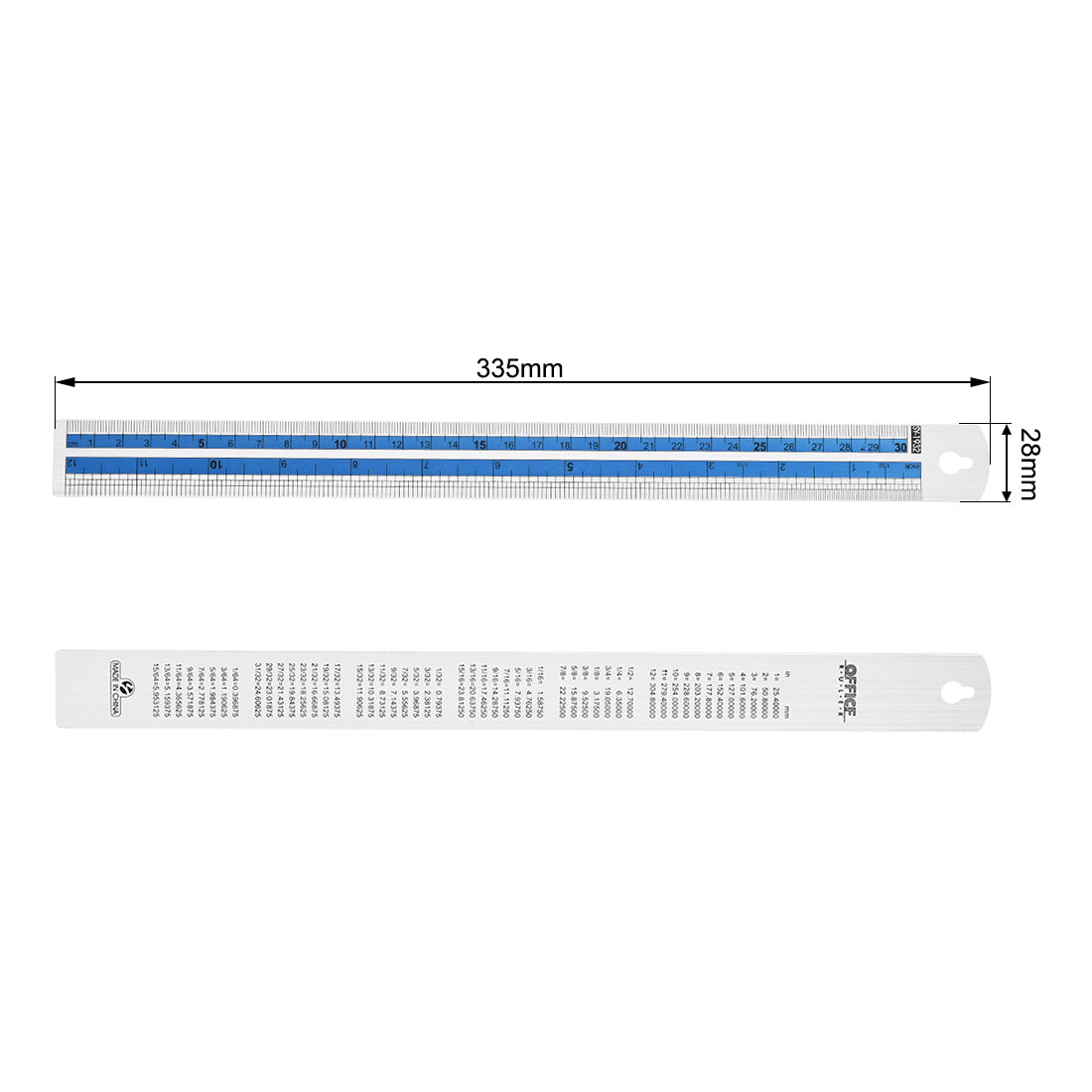 Harfington Aluminum Rulers Precision Straight Edge Metal Ruler Metric and Imperial Ruler