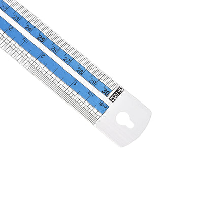 Harfington Aluminum Rulers Precision Straight Edge Metal Ruler Metric and Imperial Ruler