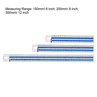 Harfington Aluminum Ruler Set Straight Rulers