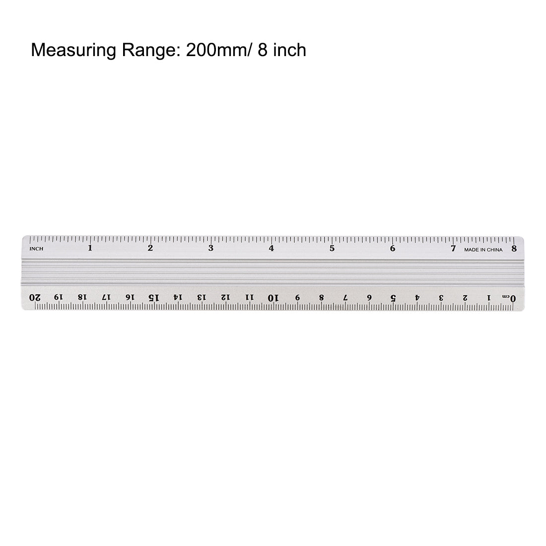 Harfington Aluminum Ruler Precision Bevel Edge Metal Ruler Metric and Imperial Rulers