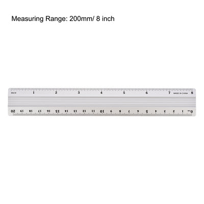 Harfington Aluminum Ruler Precision Bevel Edge Metal Ruler Metric and Imperial Rulers