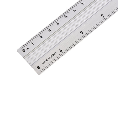 Harfington Aluminum Ruler Precision Bevel Edge Metal Ruler Metric and Imperial Rulers