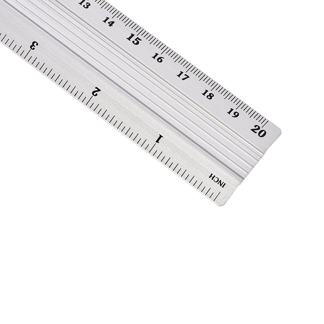 Harfington Aluminum Ruler Precision Bevel Edge Metal Ruler Metric and Imperial Rulers