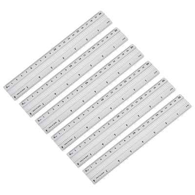Harfington Aluminum Ruler Precision Bevel Edge Metal Ruler Metric and Imperial Rulers