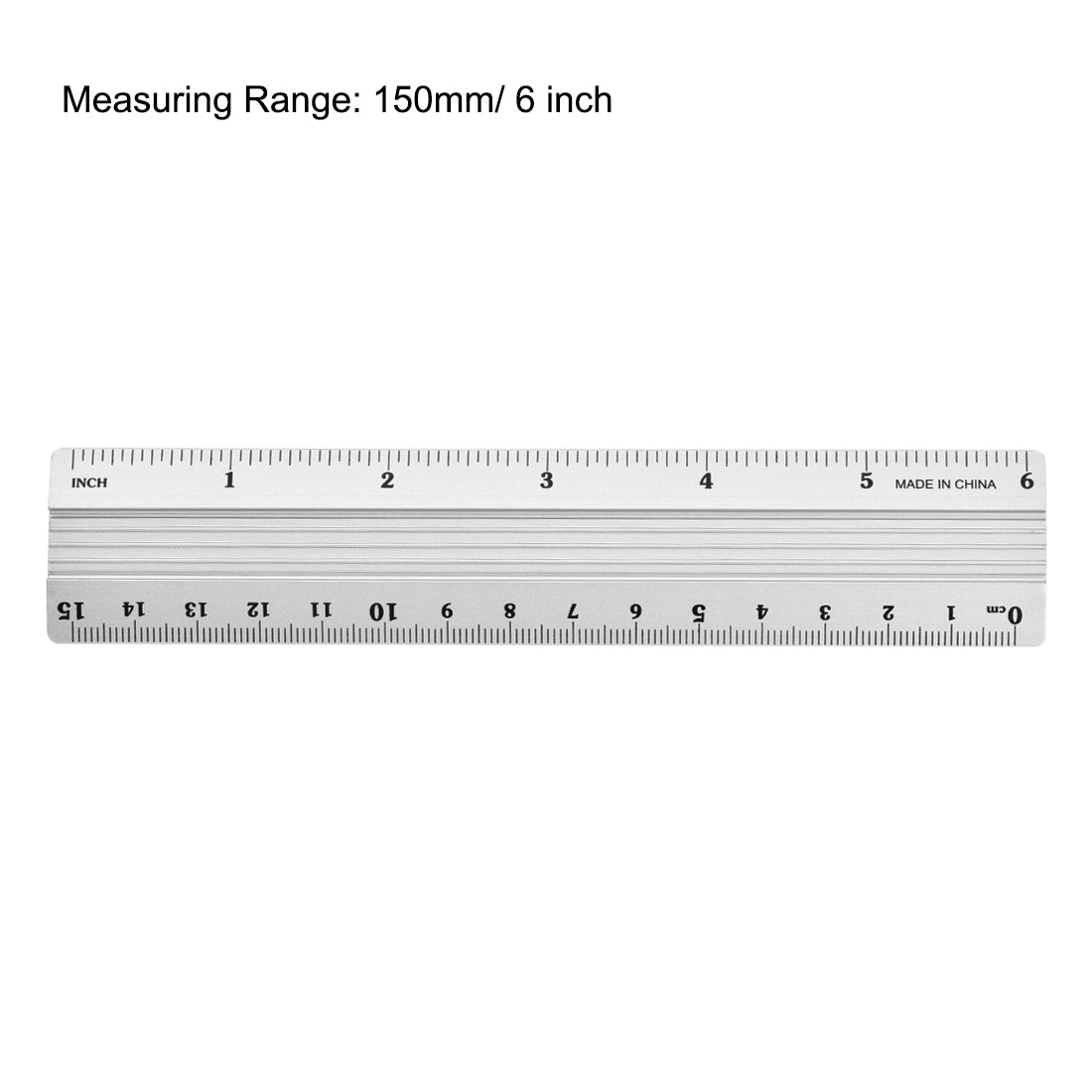 Harfington Aluminum Ruler Precision Bevel Edge Metal Ruler Metric and Imperial Rulers