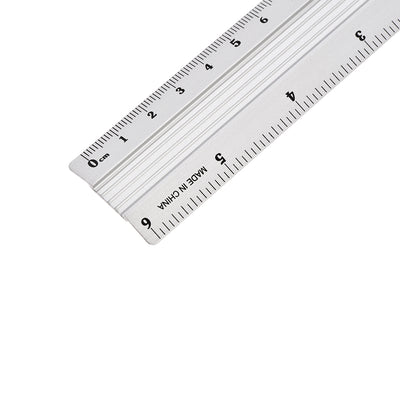 Harfington Aluminum Ruler Precision Bevel Edge Metal Ruler Metric and Imperial Rulers