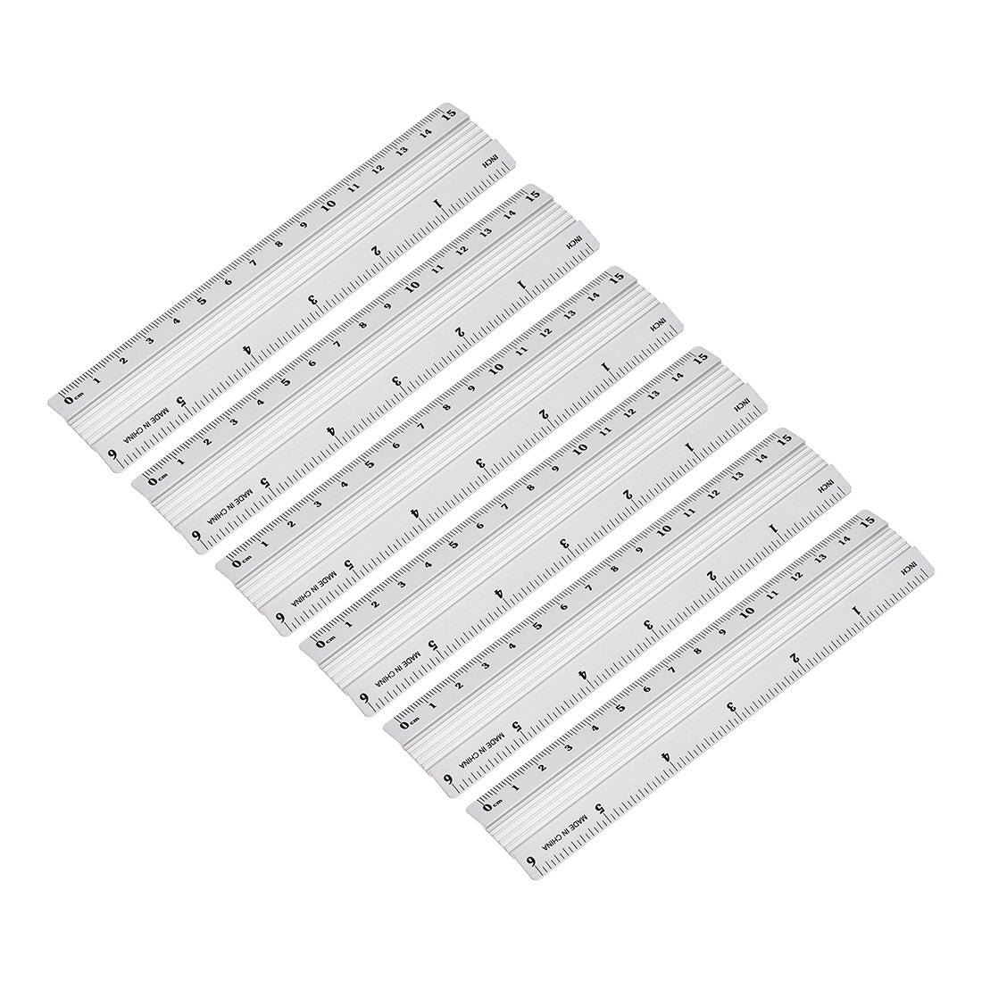 Harfington Aluminum Ruler Precision Bevel Edge Metal Ruler Metric and Imperial Rulers