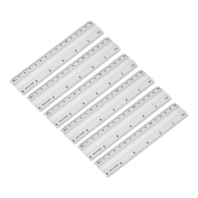 Harfington Aluminum Ruler Precision Bevel Edge Metal Ruler Metric and Imperial Rulers