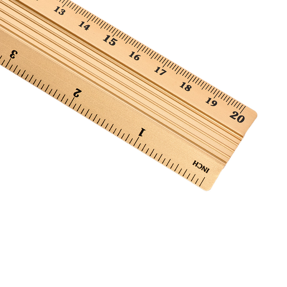 Harfington Aluminum Ruler Precision Bevel Edge Metal Ruler Metric and Imperial Rulers