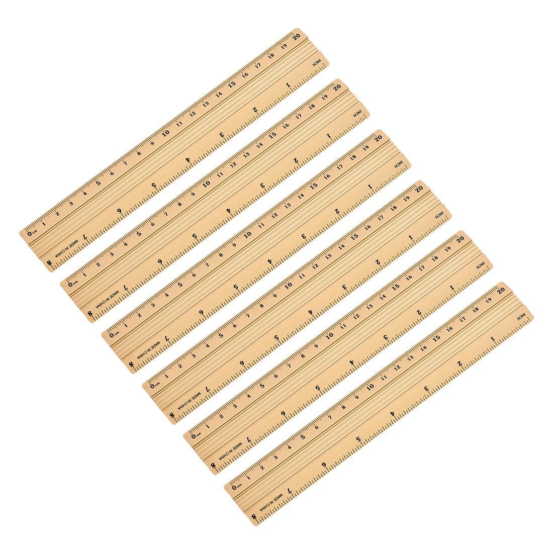 Harfington Aluminum Ruler Precision Bevel Edge Metal Ruler Metric and Imperial Rulers