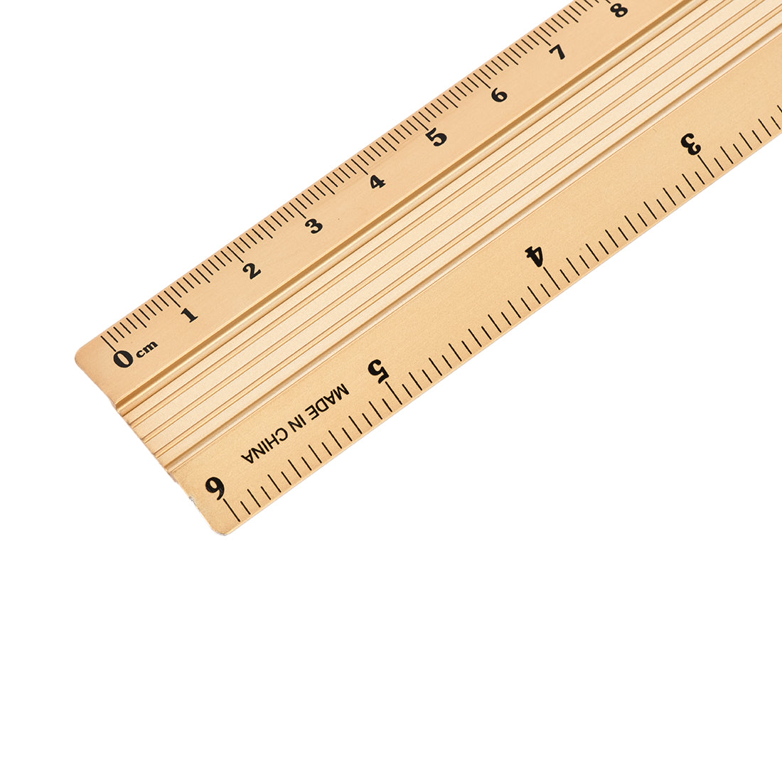 Harfington Aluminum Ruler Precision Bevel Edge Metal Ruler Metric and Imperial Rulers