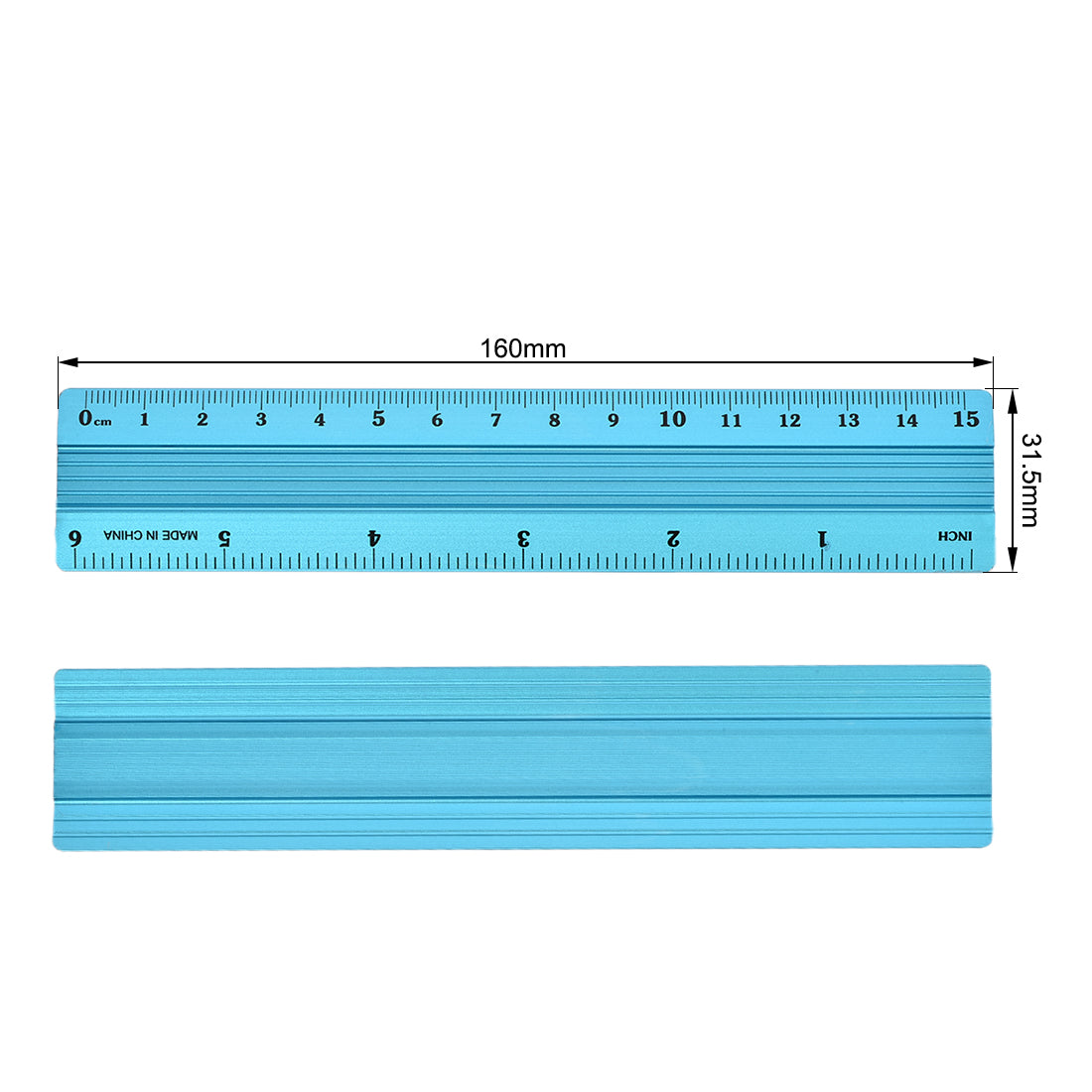 Harfington Aluminum Ruler Precision Bevel Edge Metal Ruler Metric and Imperial Rulers