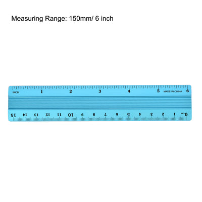 Harfington Aluminum Ruler Precision Bevel Edge Metal Ruler Metric and Imperial Rulers