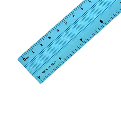 Harfington Aluminum Ruler Precision Bevel Edge Metal Ruler Metric and Imperial Rulers