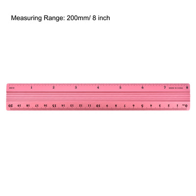 Harfington Aluminum Ruler Precision Bevel Edge Metal Ruler Metric and Imperial Rulers