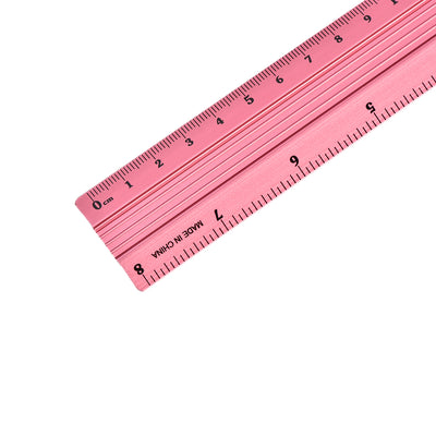 Harfington Aluminum Ruler Precision Bevel Edge Metal Ruler Metric and Imperial Rulers