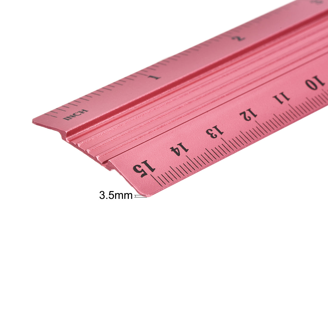 Harfington Aluminum Ruler Precision Bevel Edge Metal Ruler Metric and Imperial Rulers