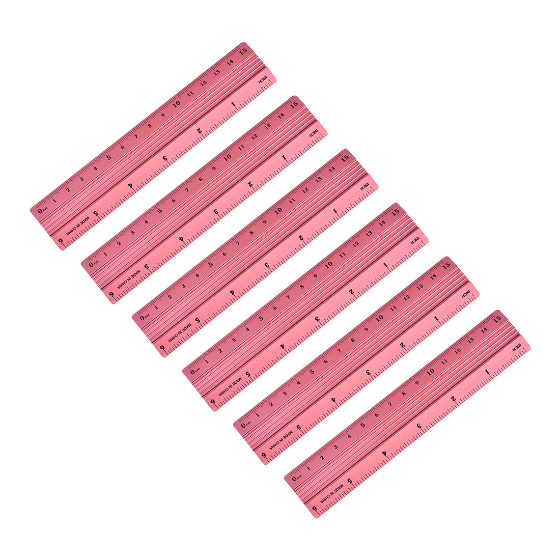 Harfington Aluminum Ruler Precision Bevel Edge Metal Ruler Metric and Imperial Rulers