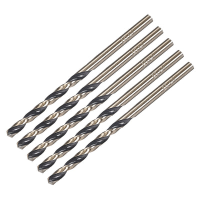 Harfington Reduced Shank Twist Drill Bits 3mm HSS 4341 with 3mm Shank 5 Pcs