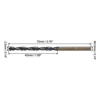 Harfington HSS 4341 Straight Reduced Shank Twist Drill Bits