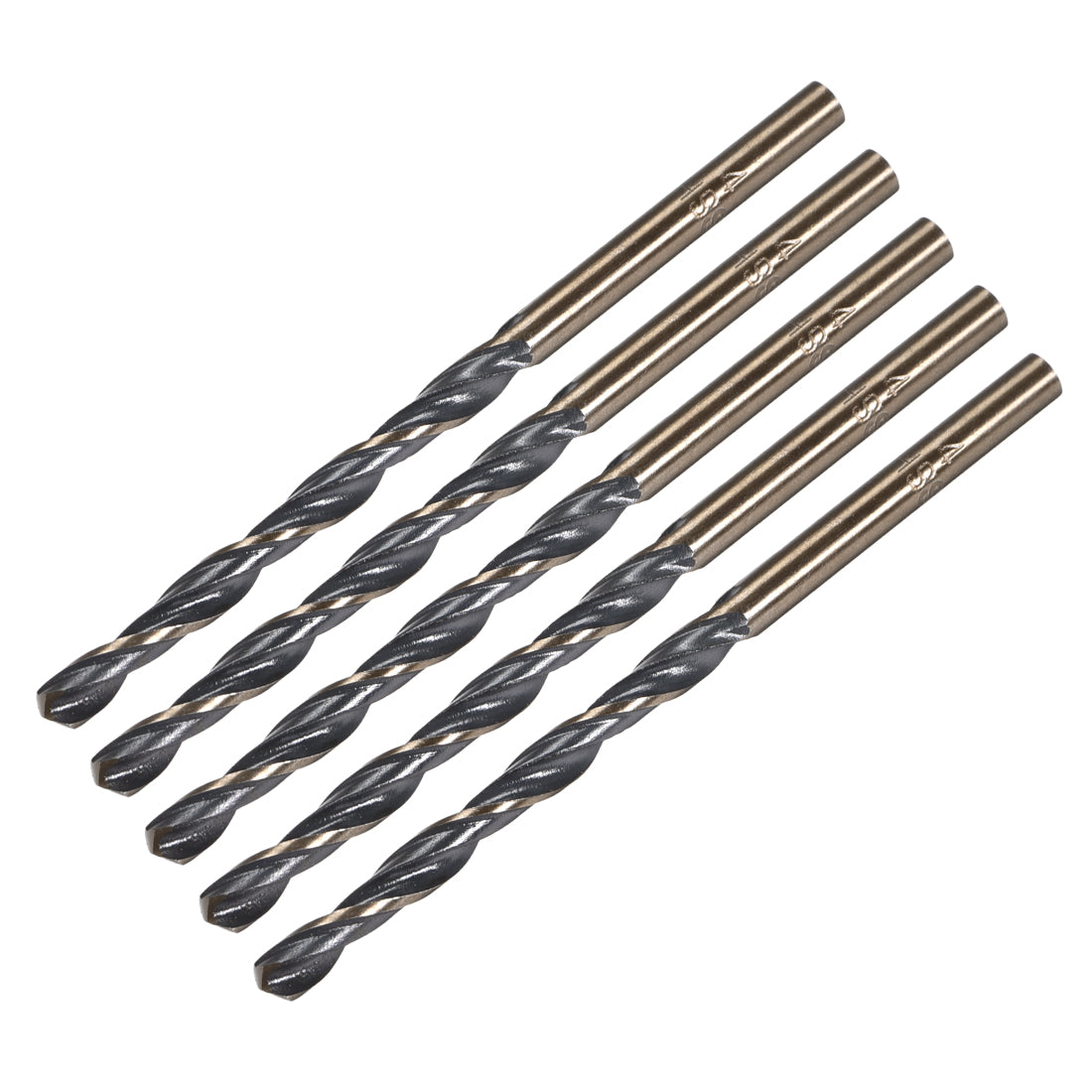 Harfington Reduced Shank Twist Drill Bits 4mm HSS 4341 with 4mm Shank 5 Pcs