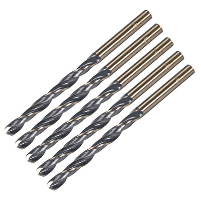 Harfington Reduced Shank Twist Drill Bits 5mm HSS 4341 with 5mm Shank 5 Pcs