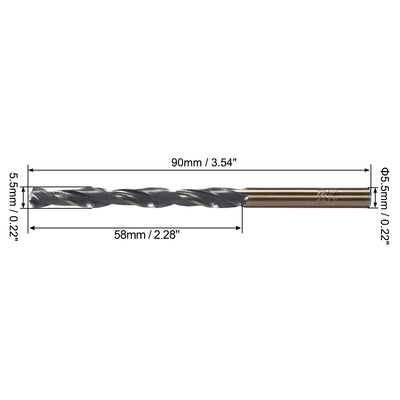 Harfington HSS 4341 Round Reduced Shank Twist Drill Bits