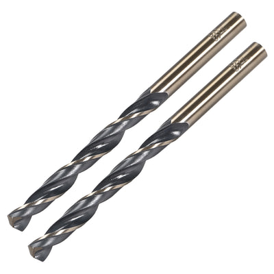 Harfington Reduced Shank Twist Drill Bits 6.5mm HSS 4341 with 6.5mm Shank 2 Pcs