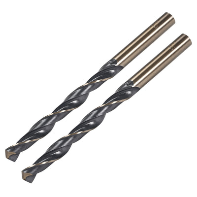 Harfington Reduced Shank Twist Drill Bits 8mm HSS 4341 with 8mm Shank 2 Pcs