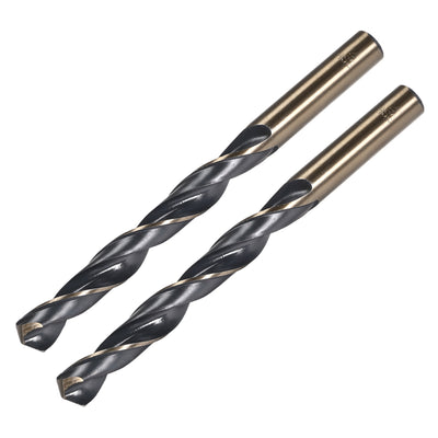 Harfington Reduced Shank Twist Drill Bits 12mm HSS 4341 with 12mm Shank 2 Pcs