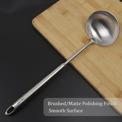 Harfington 14" Stainless Steel Soup Spoon Ladle Kitchen Serving Utensil for Cooking Baking