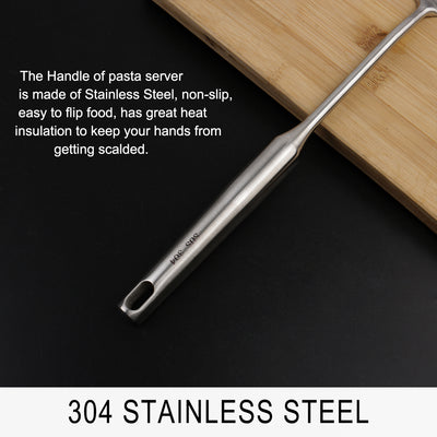 Harfington 14.8" Stainless Steel Turner Heat Resistant Non-stick Cookware Cooking Baking