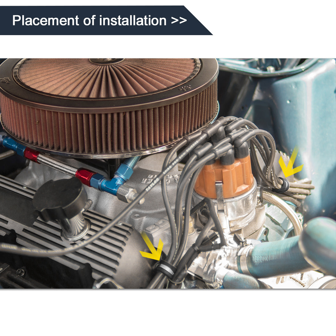 Harfington 12pcs R Shape Rubber Cable Pipe Clamp Hose Clip for Automotive